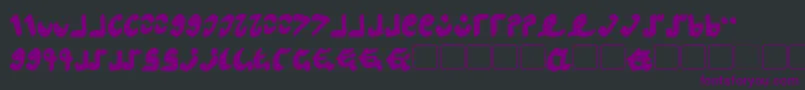 Semphari Bold Font – Purple Fonts on Black Background
