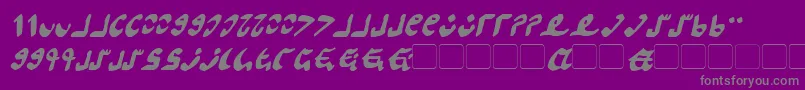 Weitere Informationen zur Semphari Italic-Schriftart Semphari Italic-Schriftart – Graue Schriften auf violettem Hintergrund