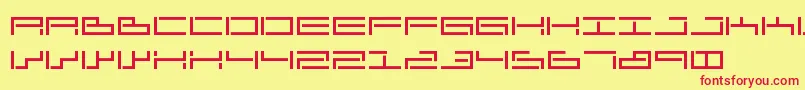 sendhar   anascript Font – Red Fonts on Yellow Background