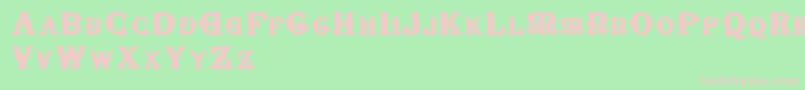 SenectusMorbus Font – Pink Fonts on Green Background