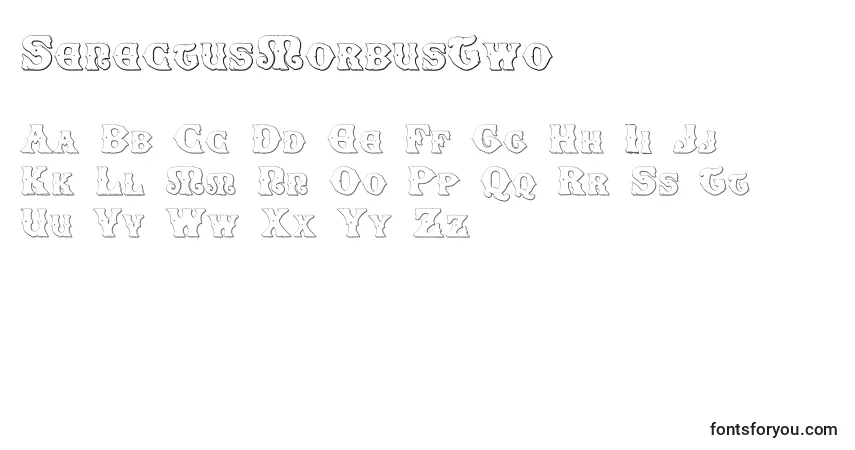 Czcionka SenectusMorbusTwo – alfabet, cyfry, specjalne znaki