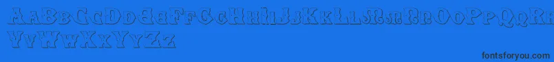 SenectusMorbusTwo Font – Black Fonts on Blue Background