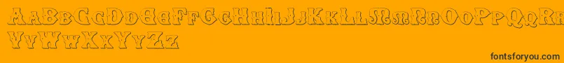 SenectusMorbusTwo Font – Black Fonts on Orange Background