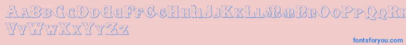 SenectusMorbusTwo Font – Blue Fonts on Pink Background