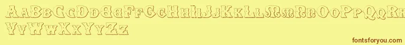 SenectusMorbusTwo Font – Brown Fonts on Yellow Background