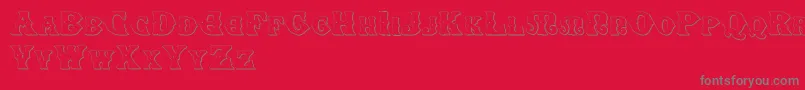 SenectusMorbusTwo Font – Gray Fonts on Red Background