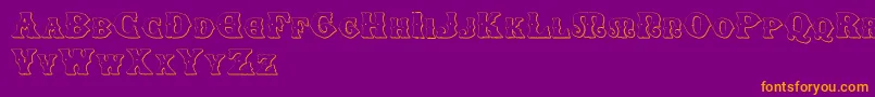 SenectusMorbusTwo Font – Orange Fonts on Purple Background