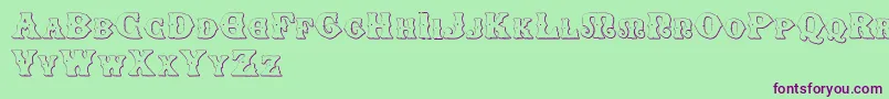 SenectusMorbusTwo Font – Purple Fonts on Green Background