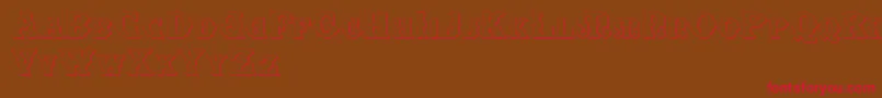 SenectusMorbusTwo Font – Red Fonts on Brown Background