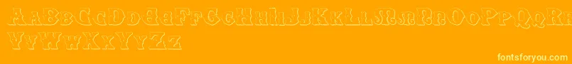 More about SenectusMorbusTwo Font SenectusMorbusTwo Font – Yellow Fonts on Orange Background