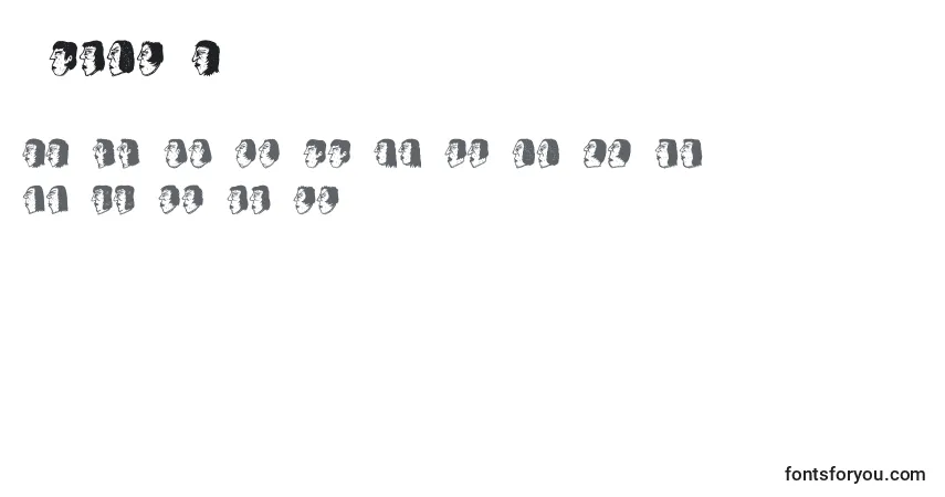 Шрифт Senhoras – алфавит, цифры, специальные символы