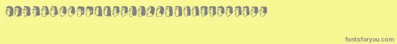 Senhoras Font – Gray Fonts on Yellow Background