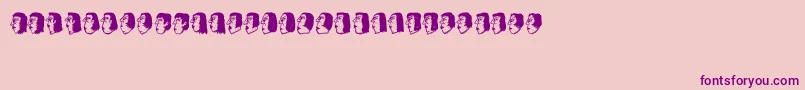 Senhoras Font – Purple Fonts on Pink Background