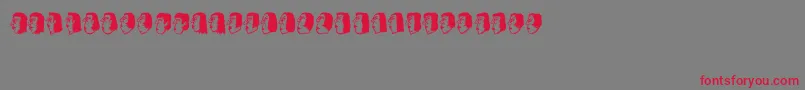 More about Senhoras Font Senhoras Font – Red Fonts on Gray Background