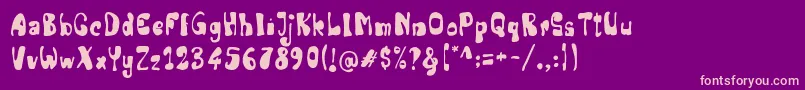 More about Senior Artist Font Senior Artist Font – Pink Fonts on Purple Background