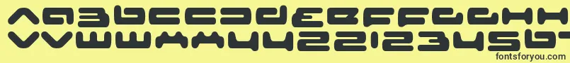 senior service Font – Black Fonts on Yellow Background