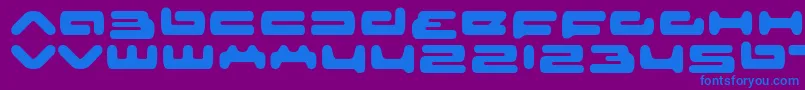 フォントsenior service – 紫色の背景に青い文字