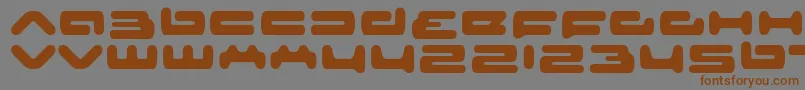 Шрифт senior service – коричневые шрифты на сером фоне