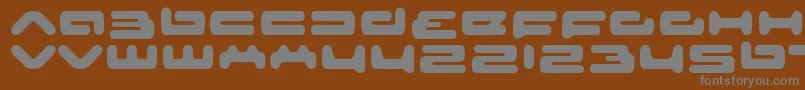 senior service Font – Gray Fonts on Brown Background