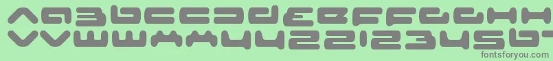 フォントsenior service – 緑の背景に灰色の文字