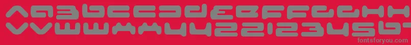 フォントsenior service – 赤い背景に灰色の文字