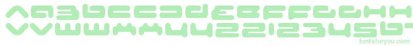 senior service-fontti – vihreät fontit valkoisella taustalla