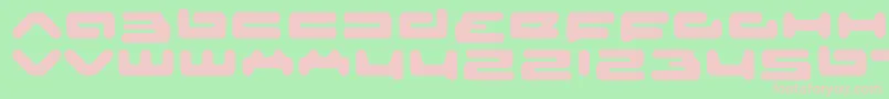 senior service Font – Pink Fonts on Green Background
