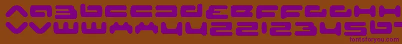 Шрифт senior service – фиолетовые шрифты на коричневом фоне