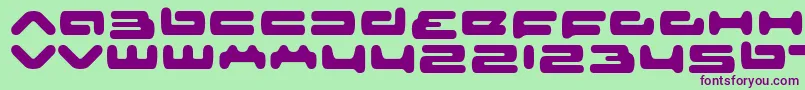 Шрифт senior service – фиолетовые шрифты на зелёном фоне