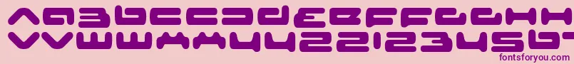 senior service Font – Purple Fonts on Pink Background
