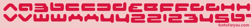 フォントsenior service – ピンクの背景に赤い文字