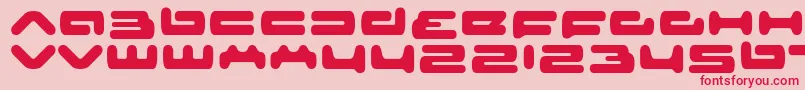 senior service Font – Red Fonts on Pink Background