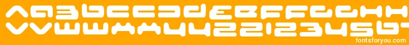 Шрифт senior service – белые шрифты на оранжевом фоне