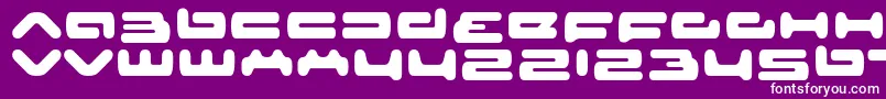 Шрифт senior service – белые шрифты на фиолетовом фоне