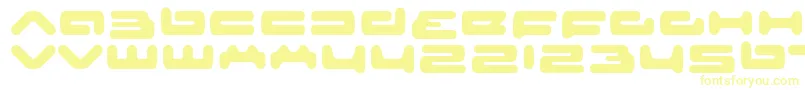 senior service Font – Yellow Fonts on White Background