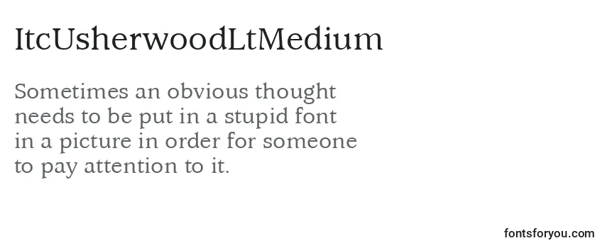 Review of the ItcUsherwoodLtMedium Font