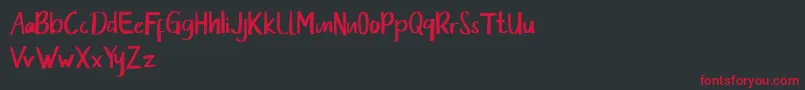 Senorita Demo Font – Red Fonts on Black Background