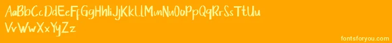 Подробнее о шрифте Senorita Demo Шрифт Senorita Demo – жёлтые шрифты на оранжевом фоне