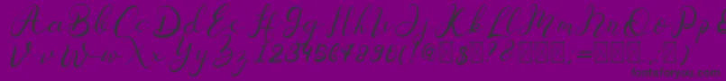 fuente Senoritta – Fuentes Negras Sobre Fondo Morado