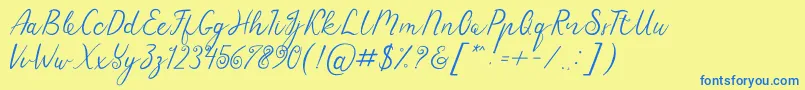 More about Sensitype Font Sensitype Font – Blue Fonts on Yellow Background