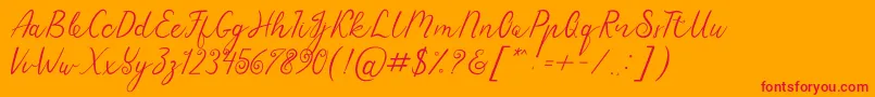 Lisätietoja Sensitype-fontista Sensitype-fontti – punaiset fontit oranssilla taustalla