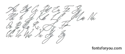 Czcionka Seoul Script Bold Italic