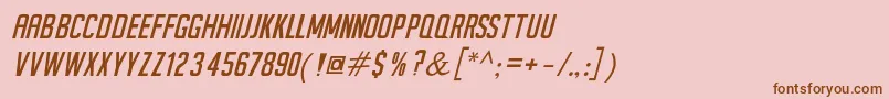 SeilsSansItalic Font – Brown Fonts on Pink Background