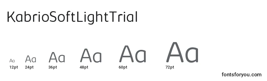 sizes of kabriosoftlighttrial font, kabriosoftlighttrial sizes