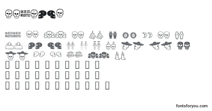 characters of diadlmb font, letter of diadlmb font, alphabet of  diadlmb font