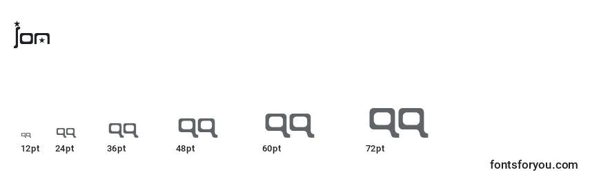 Ion Font Sizes