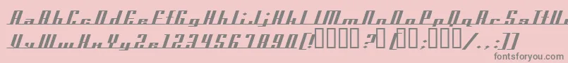 AmericanaDreamsExpanded Font – Gray Fonts on Pink Background