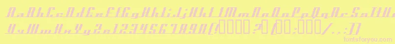 AmericanaDreamsExpanded Font – Pink Fonts on Yellow Background