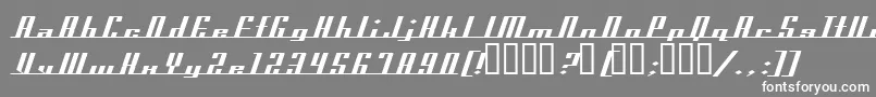 AmericanaDreamsExpanded Font – White Fonts on Gray Background