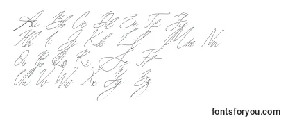 Revisão da fonte Seoul Script Italic